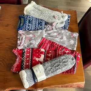 Justice and Eddie Bauer Robe, Pajama Set and Sock Slippers.